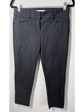 LOFT Marisa 'The Rivera Pant' Womens Size 4 Black Ankle Work Career Stretch